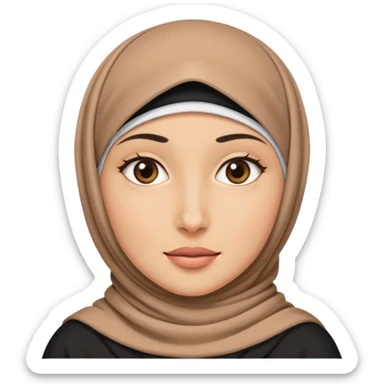 Kadın kapalı  sticker