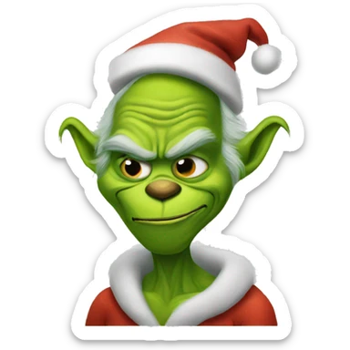 Knee surgery grinch sticker