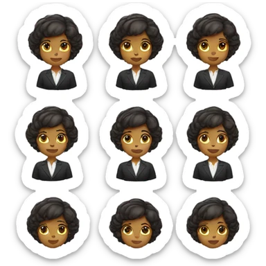 women cute lawyer sticker