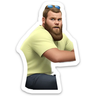 indoor solo male fashion meme sticker