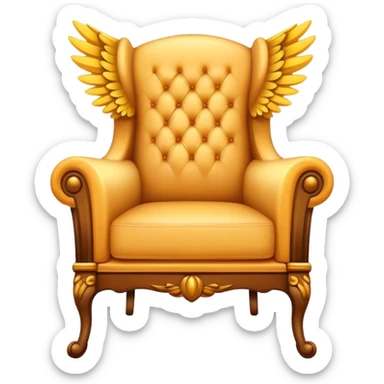 winged armchair sticker