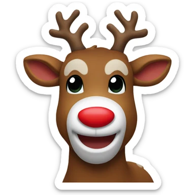 rudolph the red nosed reindeer sticker