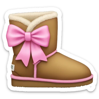 Uggs with pink bows sticker