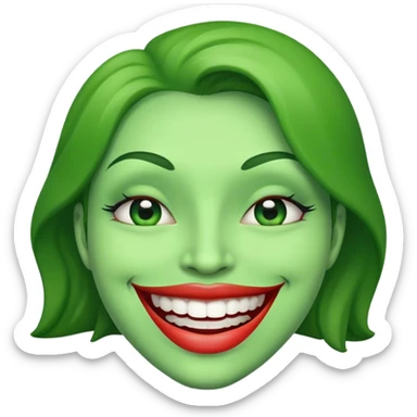 Aguacate con labios grabdes sticker