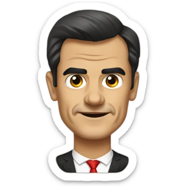 pedro sanchez spanish president sticker