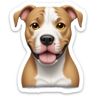 pitbull mix sticker