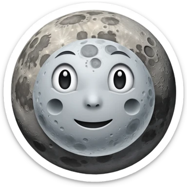 Moon sticker