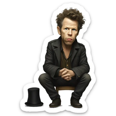 Tom Waits sticker