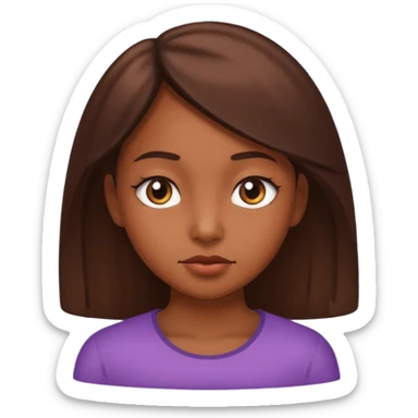 Girl giving the side eye sticker