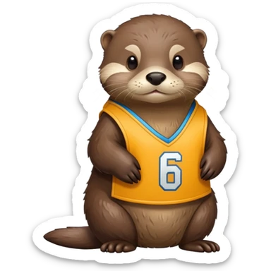 Otter mit Trikot sticker