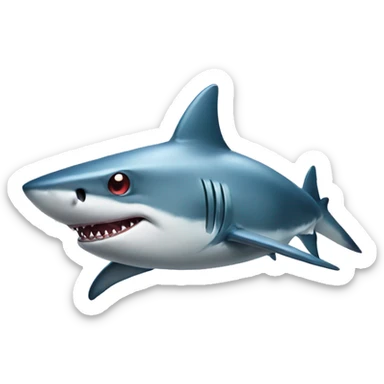 Shark with star on eye  sticker