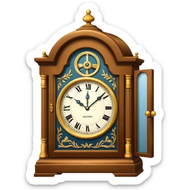 grandfather clock sticker