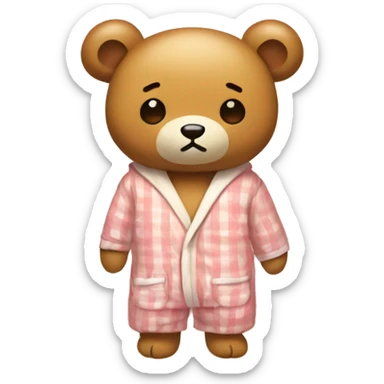 Rilakkuma in pajamas sticker