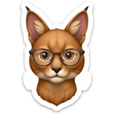 Caracal glasses  w sticker