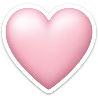 light pink heart  sticker