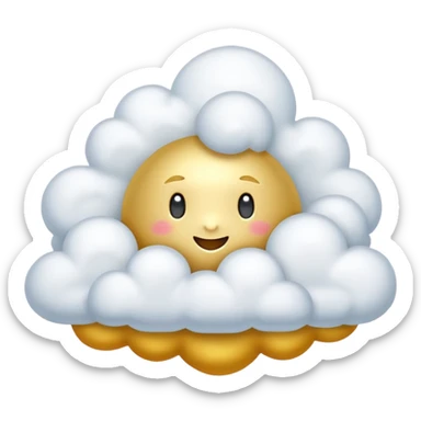 Nube voladora dorada de la serie de dragón ball, solo quiero la nube sticker