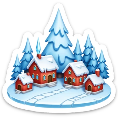 frozen houses sticker