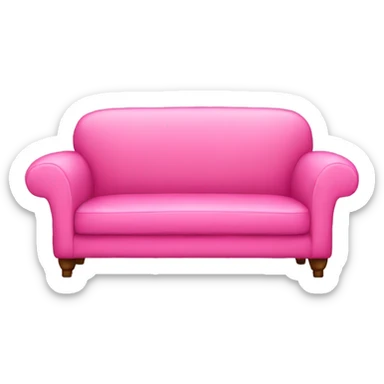pink couch sticker