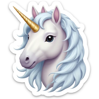 Unicornio palido sticker