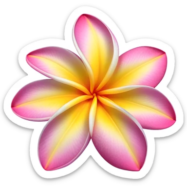 Plumeria Flower sticker