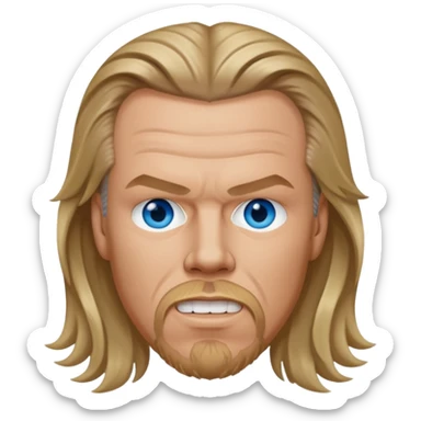 James Hetfield with blue eyes sticker