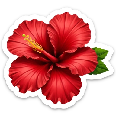 A hibiscus flower sticker