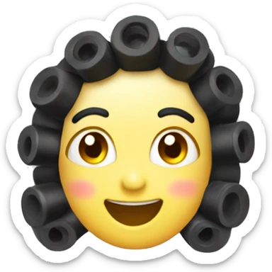 plastic Velcro Curlers sticker