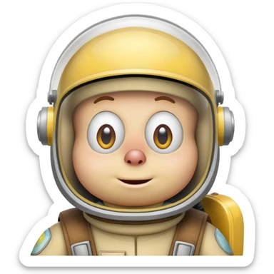 iconic face of Sandy Cheeks from SpongeBob sticker