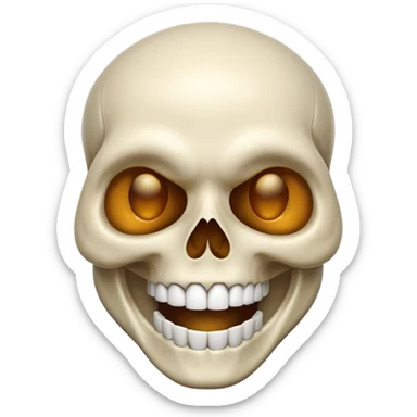 🤣+💀 sticker