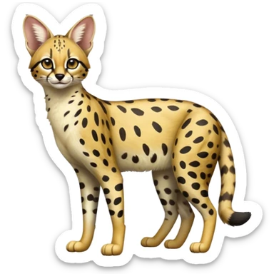 Serval-Genet-Ocelot-hybrid, full body sticker