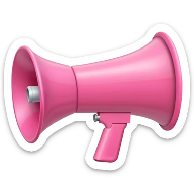 MEGAFONO rosa sticker