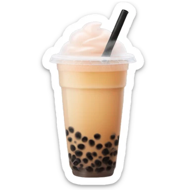 Bubble tea sticker