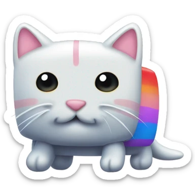 Nyan Cat with caption or text "overlay" sticker
