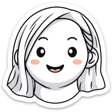 face smiling on the outside but with tears flowing, emotional facade sticker