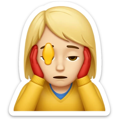 facepalm emoji sticker