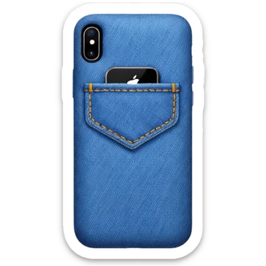 Denim iPhone sticker