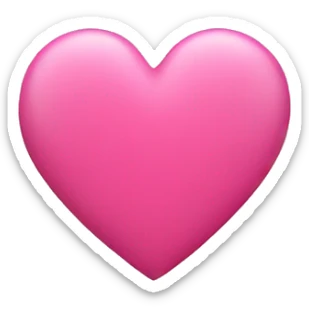 Pink heart sticker