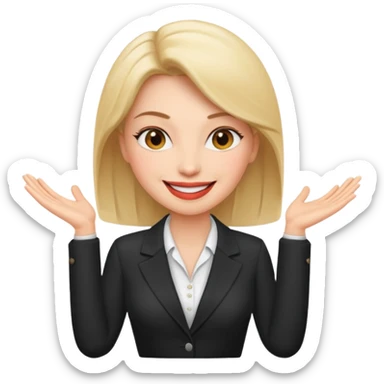 LAdy Boss, different pose sticker