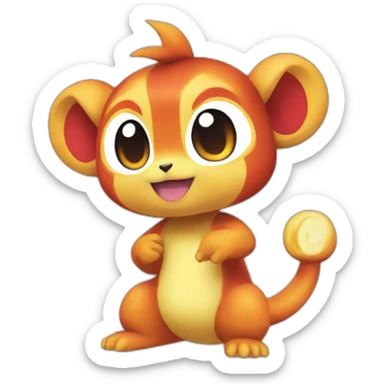 Chimchar pokemon sticker