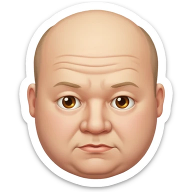 Fat balding  sticker