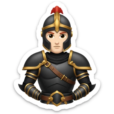 ares god of war black armour sticker