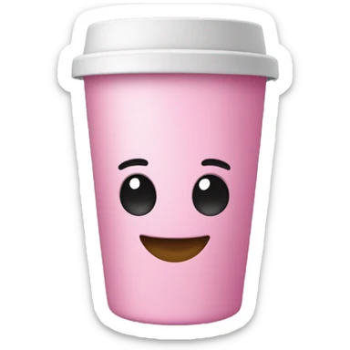 Pink tumbler cup sticker