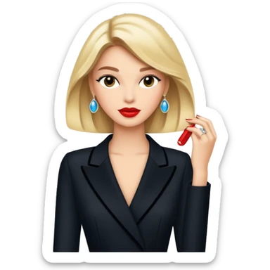 magazine with fashion cover, looking like Vogue sticker