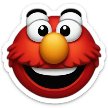 elmo smiling sticker