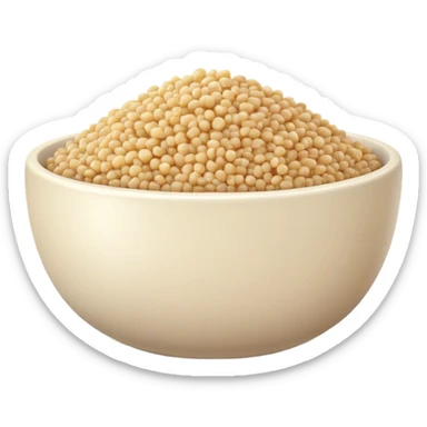 bowl of quinoa grains sticker