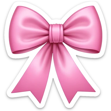 Long bow pink sticker