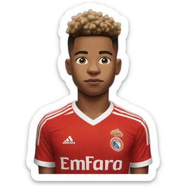 David Neres with Benfica jersey but sad  sticker