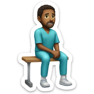 that feeling when knee surgery is tomorrow  sticker