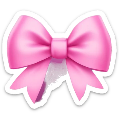 Pink bow sticker