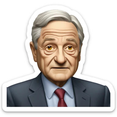 George Soros sticker